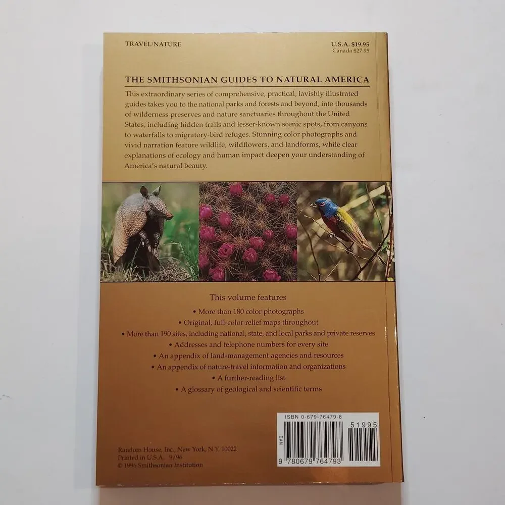 Smithsonian Guides Natural America South‑Central States TX OK AR LA MS - LN 1996